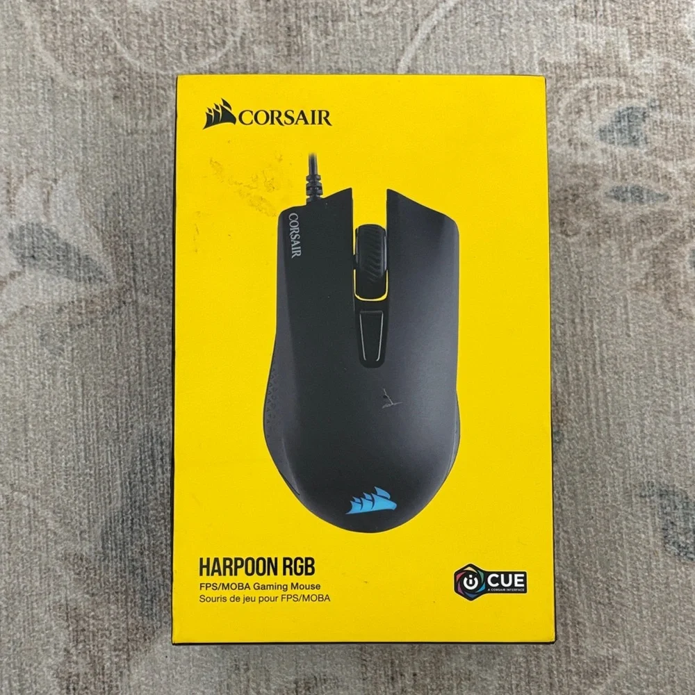 Corsair Harpoon RGB Gaming Mouse - Black and Blue